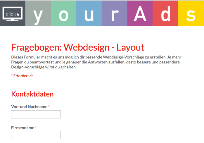 Webdesign Beratung