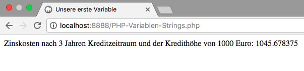 PHP-Variablen und deren Operatoren - Strings.